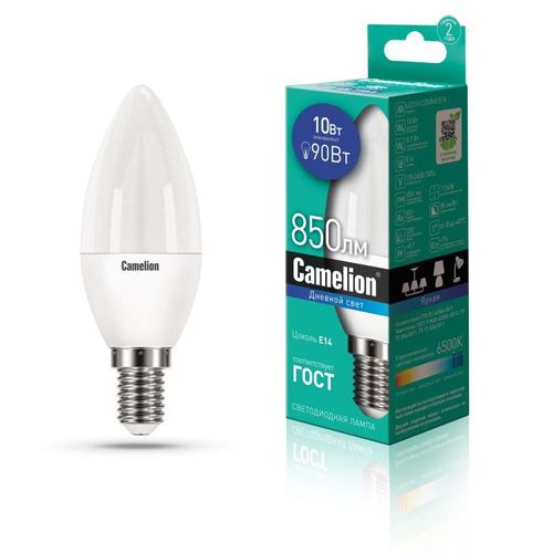 13563 Camelion | Лампа светодиодная LED10-C35/865/E14 10Вт 220В