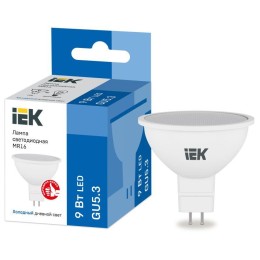 LLE-MR16-9-230-65-GU5 IEK | Лампа светодиодная MR16 софит 9Вт 230В 6500К GU5.3