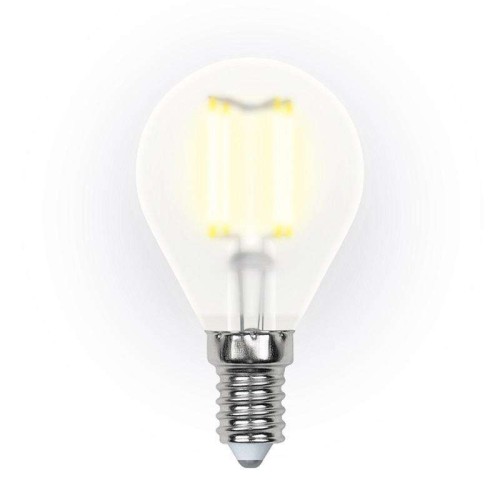 UL-00000303 Uniel | Лампа LED-G45-6W/WW/E14/FR PLS02WH