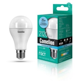 13572 Camelion | Лампа светодиодная LED25-A65/845/E27 25Вт 220В