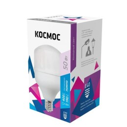 LksmHWLED50WE4065 КОСМОС | Лампа светодиодная HВтLED 50Вт 220В E40 6500К