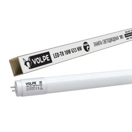 UL-00001454 Volpe | Лампа светодиодная LED-T8-10W/NW/G13/FR/FIX/N 10Вт матовая 4000К нейтр. бел. G13 неповорот.