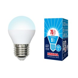 UL-00003828 Volpe | Лампа светодиодная LED-G45-9W/NW/E27/FR/NR Norma 9Вт матовая E27 (упак. картон)
