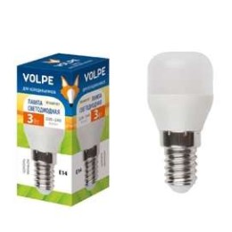 UL-00000178 Volpe | Лампа светодиодная LED-Y27-3W/WW/E14/FR/Z 3Вт цилиндр 3000К тепл. бел. E14 250лм 220-240В для холодильников