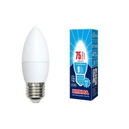 UL-00003806 Volpe | Лампа светодиодная LED-C37-9W/NW/E27/FR/NR Norma 9Вт матовая E27 (упак. картон)