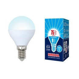 UL-00003825 Volpe | Лампа светодиодная LED-G45-9W/NW/E14/FR/NR Norma 9Вт матовая E14 (упак. картон)