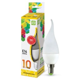 4690612024615 ASD | Лампа светодиодная LED-свеча на ветру-standard 10Вт 230В E14 3000К 900лм