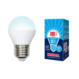 UL-00003834 Volpe | Лампа светодиодная LED-G45-11W/NW/E27/FR/NR Norma 11Вт матовая E27 (упак. картон)
