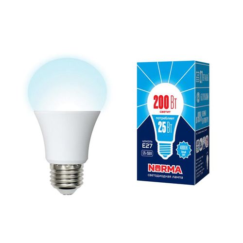 UL-00004470 Volpe | Лампа светодиодная LED-A70-25W/4000K/E27 /FR/NR Norma 25Вт матовая 4000К нейтр. бел. E27 (упак. картон)