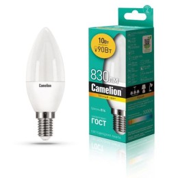 13559 Camelion | Лампа светодиодная LED10-C35/830/E14 10Вт 220В