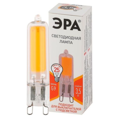 Б0049083 Эра | Лампа светодиодная STD LED JCD-3.5W-GL-827-G9 JCD 3.5Вт капсула G9 тепл. бел.