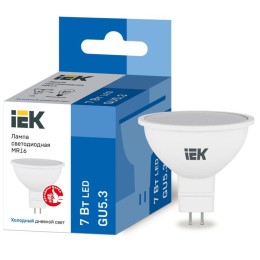 LLE-MR16-7-230-65-GU5 IEK | Лампа светодиодная ECO MR16 софит 7Вт 230В 6500К GU5.3