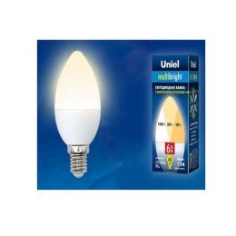 UL-00002371 Uniel | Лампа светодиодная LED-A60-10W/WW/E27/FR/MB PLM11WH Multibright 10Вт грушевидная матовая 3000К тепл. бел. E27 100-50-10 (упак. картон)