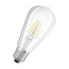 4058075590632 LEDVANCE | Лампа светодиодная филаментная PARATHOM CL Edison FIL 40 non-dim 4W/827 4Вт 2700К тепл. бел. E27 470лм ST64 угол пучка 300град. 220-240В (замена 40Вт) прозр. стекло