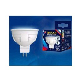 UL-00002422 Uniel | Лампа светодиодная LED-JCDR 6W/NW/GU5.3/FR PLP01WH Яркая JCDR 6Вт матовая 4000К нейтр. бел. GU5.3 (упак. картон)