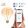 1320112 GAUSS | Лампа светодиодная умная Smart Home 7Вт G95 шар 2500К тепл. бел. E27 740лм диммир. управление по Wi-Fi