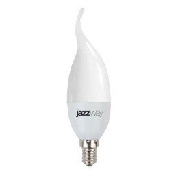 1027894-2 JazzWay | Лампа светодиодная PLED-SP 7Вт CA37 свеча на ветру 3000К тепл. бел. E14 530лм 175-265В