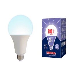 UL-00005609 Volpe | Лампа светодиодная LED-A95-35W6500K/E27/FR/NR Norma 35Вт матовая 6500К холод. бел. E27 (упак. картон)