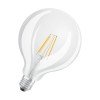 4058075602915 LEDVANCE | Лампа светодиодная филаментная LED SUPERSTAR+ CL GLOBE125 FIL 100 dim 11W/927 11Вт 2700К тепл. бел. E27 1521лм G125 угол пучка 320град. 220-240В диммир. (замена 100Вт) прозр. стекло