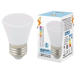 UL-00005804 Volpe | Лампа светодиодная LED-D45-1W/6000K/E27/FR/С BELL Колокольчик 1Вт матовая 6000К холод. бел. E27 декоративная (упак. картон)