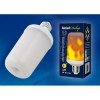 UL-00003360 Uniel | Лампа светодиодная LED-L60-6W-FLAME-E27-FR PLD01WH 6Вт матовая E27 декоративная (упак. картон)