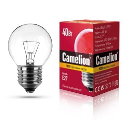 8974 Camelion | Лампа накаливания MIC D CL 40Вт E27
