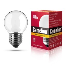 9869 Camelion | Лампа накаливания MIC D FR 40Вт E27