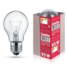 15043 Camelion | Лампа электрич. накаливания 95/A/CL/E27/G с прозрачной колбой ЛОН ГОФРА Б230-95-6