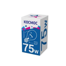 LKsmSt55CL75E27v2 КОСМОС | Лампа накаливания 75Вт A50/A55 прозрачная E27 230В