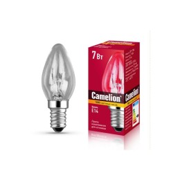13912 Camelion | Лампа электрич. накаливания для ночников 7/P/CL/E14 220В 7Вт Е14 прозрач.