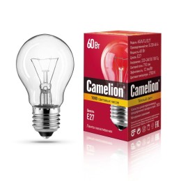 7277 Camelion | Лампа накаливания A CL 60Вт E27 220-240В