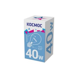 LKsmSt55CL40E27v2 КОСМОС | Лампа накаливания 40Вт A50/A55 прозрачная E27 230В