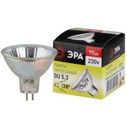 C0027366 Эра | Лампа галогенная GU5.3-JCDR (MR16) -75W-230V-Cl
