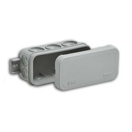 67091 Ruvinil | Коробка распределительная ОП 43х80х35мм IP54 10 вводов сер.
