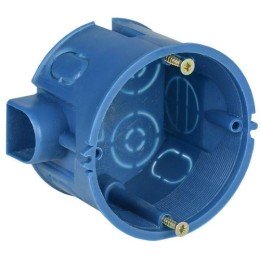 UKT10-068-045-000-A-S-UO IEK | Коробка установочная С3 d68x45 для твердых стен (с саморезами и стык. узлами)