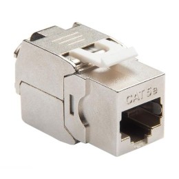 Модуль розеточный Keystone кат.5E FTP 1xRJ45 T568A/B без инструмента бел. Datarex DR-5112