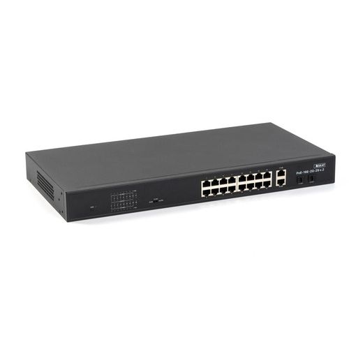 4076 Бастион | Коммутатор SKAT PoE-16E-2G-2S v.2 PoE Plus 260Вт порты:16-Ethernet 2-Uplink 2-SFP