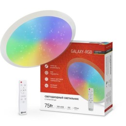 4690612044613 IN HOME | Светильник светодиодный COMFORT GALAXY-RGB 75Вт 230В 3000-6500К 6000лм 555х85мм с пультом ДУ IN