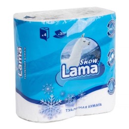 ТУАЛ950 УЭО прочее | Бумага туалетная "LAMA Snow Classic" бел. 2-х слойная 4рул.