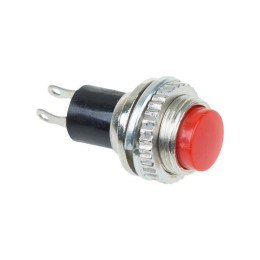 36-3331 Rexant | Выключатель-кнопка металл 220В 2А (2с) OFF-(ON) d10.2 красн. Mini (RWD-213)