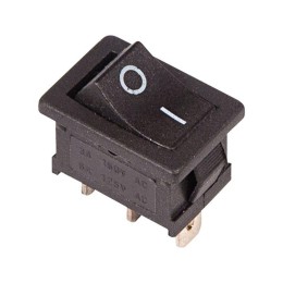 36-2130 Rexant | Выключатель клавишный 250В 6А (3с) ON-ON черн. Mini (RWB-202; SC-768)