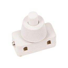 36-3012 Rexant | Выключатель-кнопка 250В 2А (2с) ON-OFF бел. (PBS-17A) (для настольной лампы)