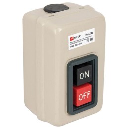 vki-230 EKF | Выключатель кнопочный с блокировкой ВКИ-230 3п 16А IP40 PROxima