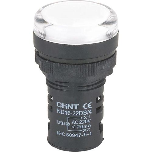 Индикатор ND16-22DS/4 АС220В (R) бел. CHINT 592716