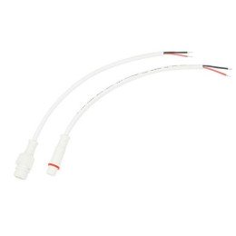 11-9320 Rexant | Кабель соединительный (2pin) герметичный (IP67) 2х0.35кв.мм 300В бел.
