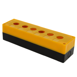 cpb-106-o EKF | Корпус КП106 6 кнопок пластик. желт.