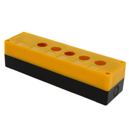 cpb-105-o EKF | Корпус КП105 5 кнопок пластик. желт.