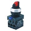 Переключатель с подсветкой NP8-11XD/214 2 полож. фикс. AC110-230В(LED) 1НО+1НЗ IP65 (R) красн. CHINT 667554