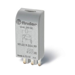 9902922099 FINDER | Модуль индикации и защиты LED + диод ( + A1) 110-220В DC зел.