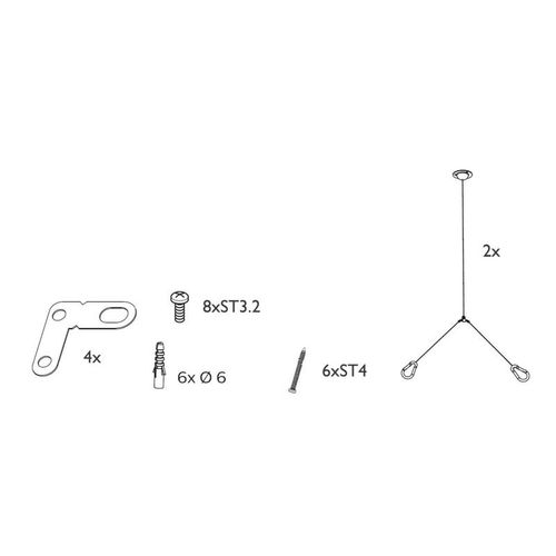 911401824680 PHILIPS | Комплект подвеса RC048Z SME-2 (уп.2шт)